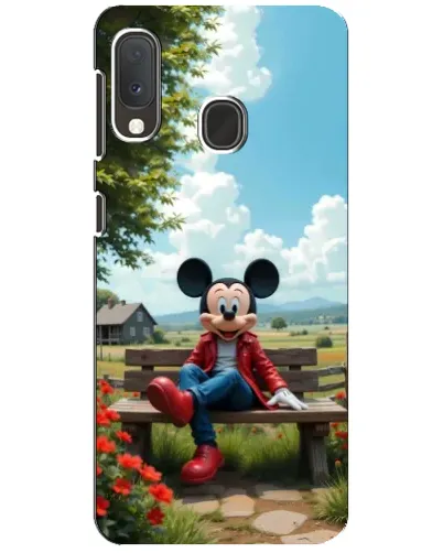 Чехол для Samsung Galaxy A20e с картинкой «Микки на скамейке» Чехол для Samsung Galaxy A20e с картинкой «Микки на скамейке»