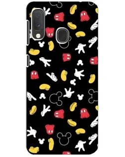 Чехол для Samsung Galaxy A20e с картинкой «Графический принт лапок»