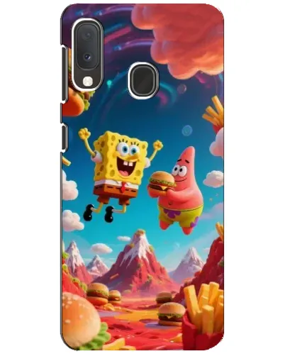 Чохол для Samsung Galaxy A20e з картинкою «Космічний фастфуд»
