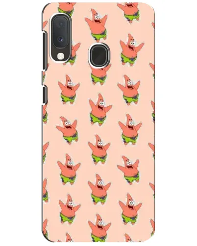 Чохол для Samsung Galaxy A20e з картинкою «Патрік Стар паттерн»