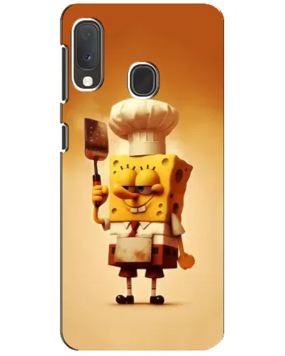 Чохол для Samsung Galaxy A20e з картинкою «Губка Боб кухар»