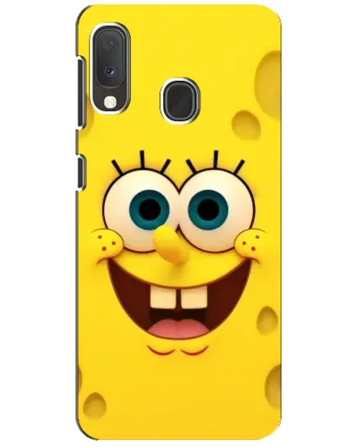 Чохол для Samsung Galaxy A20e з картинкою «Губка Боб посмішка»