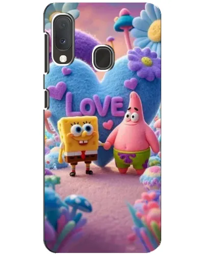 Чохол для Samsung Galaxy A20e з картинкою «Губка Боб Патрік»