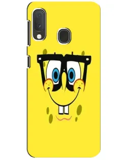 Чохол для Samsung Galaxy A20e з картинкою «Мінімалістичний Спанч Боб»