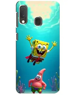 Чохол для Samsung Galaxy A20e з картинкою «Спанч Боб під водою»