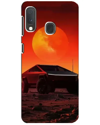 Чехол для Samsung Galaxy A20e с картинкой «Cybertruck на Марсе»