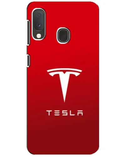 Чехол для Samsung Galaxy A20e с картинкой «Tesla Red Classic»