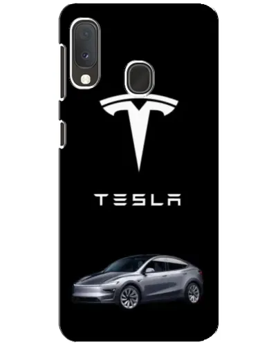 Чехол для Samsung Galaxy A20e с картинкой «Tesla Model Y»
