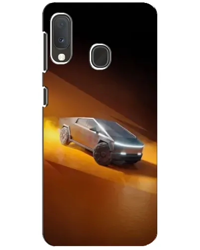 Чехол для Samsung Galaxy A20e с картинкой «Cybertruck в пустыне»