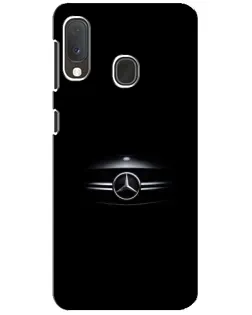Чехол для Samsung Galaxy A20e с картинкой «Mercedes — абстрактные линии»