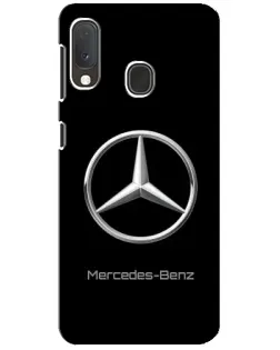 Чехол для Samsung Galaxy A20e с картинкой «Mercedes Silver Logo»