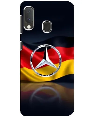 Чехол для Samsung Galaxy A20e с картинкой «Mercedes — флаг Германии»