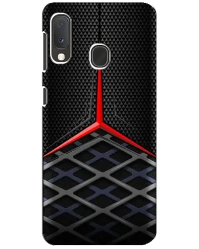 Чехол для Samsung Galaxy A20e с картинкой «Mercedes Carbon Grid»