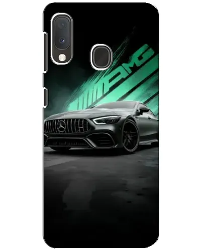 Чехол для Samsung Galaxy A20e с картинкой «Темный Mercedes AMG»