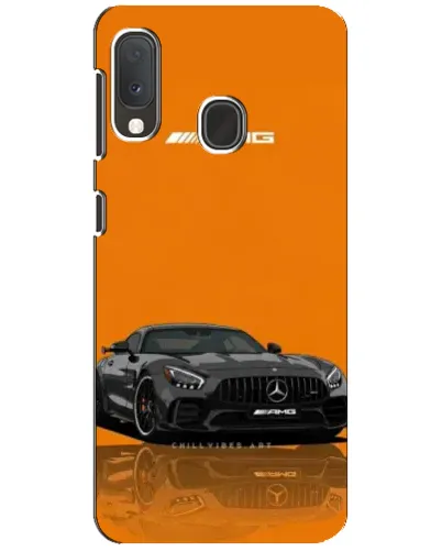 Чехол для Samsung Galaxy A20e с картинкой «Оранжевый Mercedes AMG»
