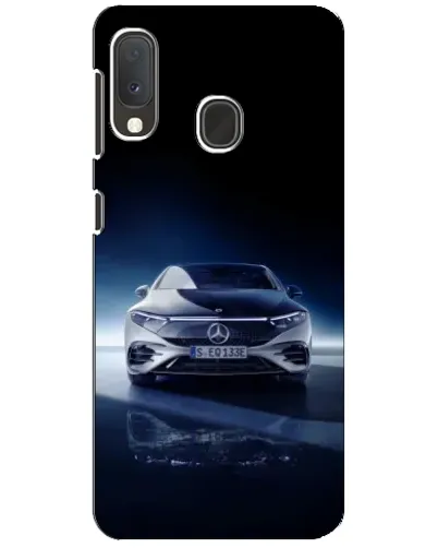 Чехол для Samsung Galaxy A20e с картинкой «Ночной Mercedes EQ»