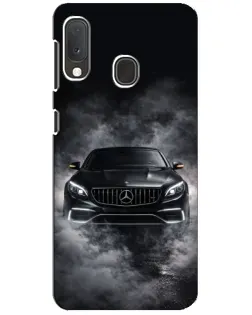 Чехол для Samsung Galaxy A20e с картинкой «Mercedes в дыму»