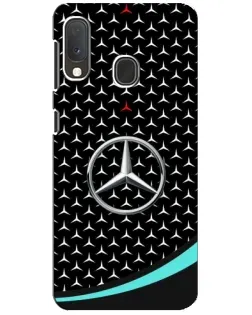 Чехол для Samsung Galaxy A20e с картинкой «Mercedes — бирюзовый акцент»
