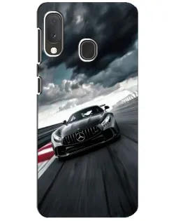 Чехол для Samsung Galaxy A20e с картинкой «Гоночный Mercedes AMG»