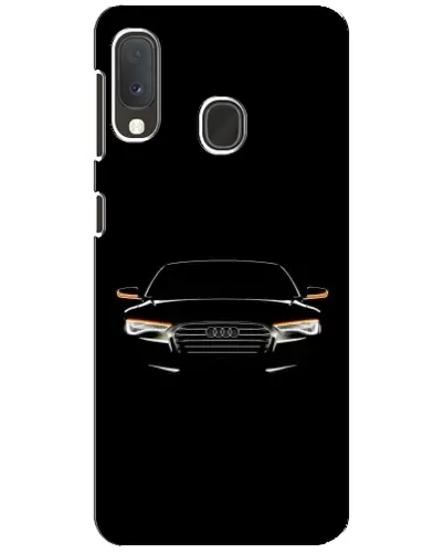 Чехол для Samsung Galaxy A20e с картинкой «Audi — ночной контур»
