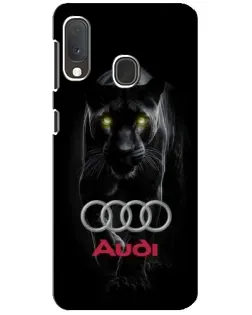 Чехол для Samsung Galaxy A20e с картинкой «Пантера и Audi»
