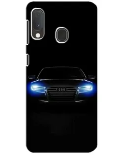 Чехол для Samsung Galaxy A20e с картинкой «Audi в неоне»