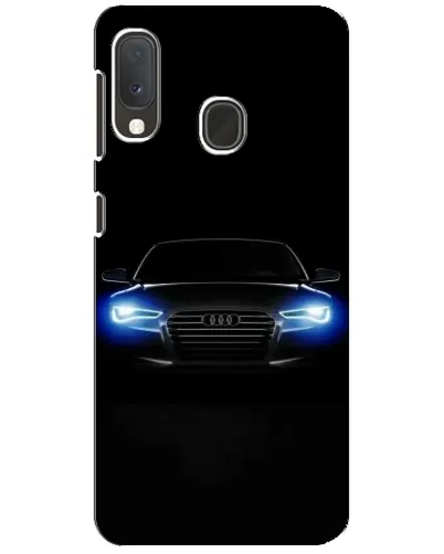 Чехол для Samsung Galaxy A20e с картинкой «Audi в неоне»