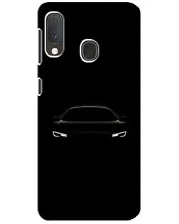 Чехол для Samsung Galaxy A20e с картинкой «Взгляд Audi в темноте»