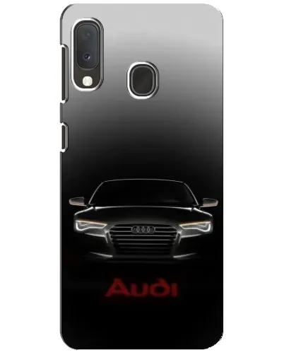 Чехол для Samsung Galaxy A20e с картинкой «Audi — градиентный контур»