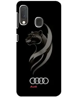 Чехол для Samsung Galaxy A20e с картинкой «Графика — пантера и Audi»