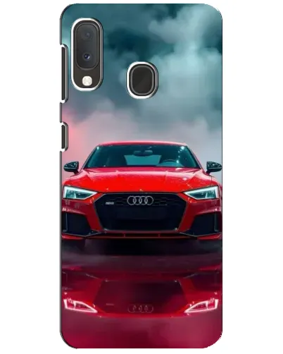 Чехол для Samsung Galaxy A20e с картинкой «Audi RS — красный стиль»