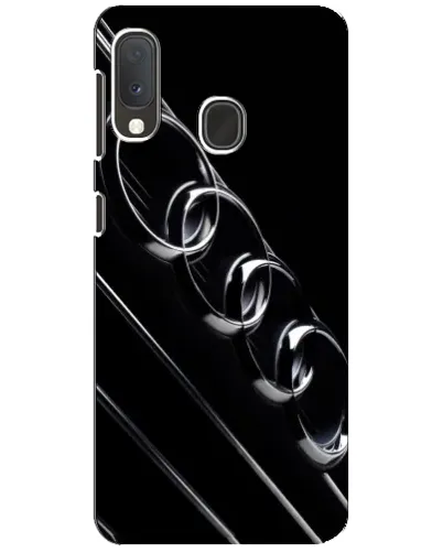 Чехол для Samsung Galaxy A20e с картинкой «Audi — абстрактные кольца»