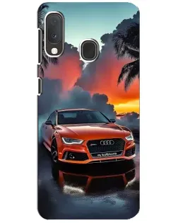 Чехол для Samsung Galaxy A20e с картинкой «Audi — закат»