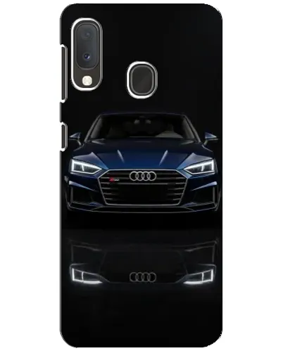 Чехол для Samsung Galaxy A20e с картинкой «Audi — ночное отражение»