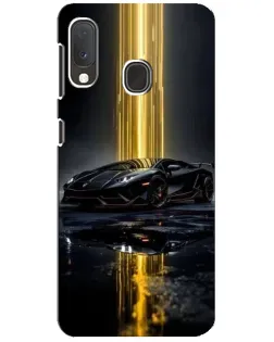 Чехол для Samsung Galaxy A20e с картинкой «Ночной Lamborghini драйв»