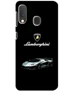 Чехол для Samsung Galaxy A20e с картинкой «Логотип Lamborghini классика»