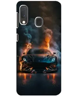Чехол для Samsung Galaxy A20e с картинкой «Lamborghini дымная эстетика»