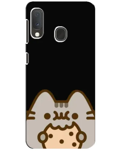 Чехол для Samsung Galaxy A20e с картинкой «Пушин на черном»