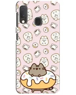 Чехол для Samsung Galaxy A20e с картинкой «Пушин на пончике»
