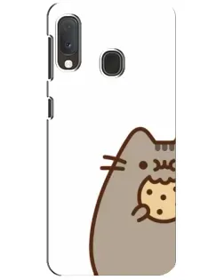 Чехол для Samsung Galaxy A20e с картинкой «Пушин с печеньем»
