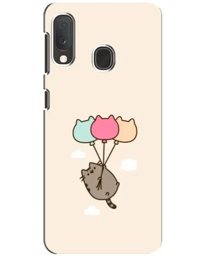 Чехол для Samsung Galaxy A20e с картинкой «Пушин на шариках»
