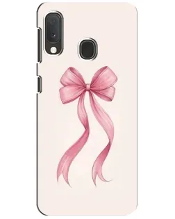 Чехол для Samsung Galaxy A20e с картинкой «Розовый бант»