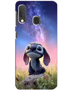 Чехол для Samsung Galaxy A20e с картинкой «Стич на рассвете» Чехол для Samsung Galaxy A20e с картинкой «Стич на рассвете»