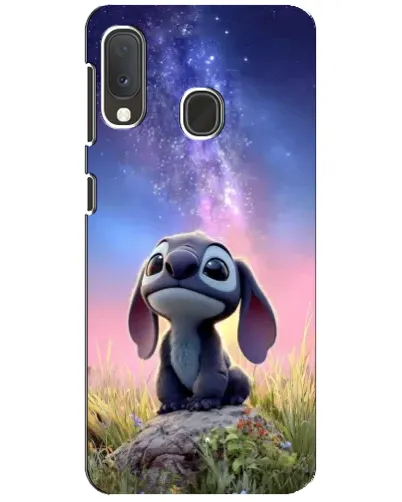 Чехол для Samsung Galaxy A20e с картинкой «Стич на рассвете»