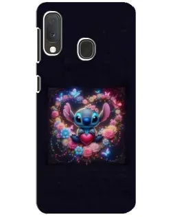 Чехол для Samsung Galaxy A20e с картинкой «Stitch в цветах» Чехол для Samsung Galaxy A20e с картинкой «Stitch в цветах»