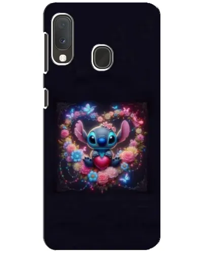 Чехол для Samsung Galaxy A20e с картинкой «Stitch в цветах»