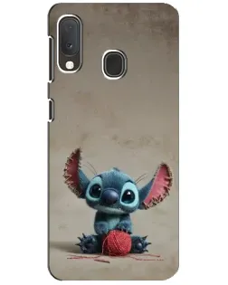 Чехол для Samsung Galaxy A20e с картинкой «Стич на коричневом фоне» Чехол для Samsung Galaxy A20e с картинкой «Стич на коричневом фоне»