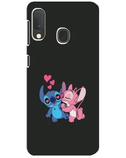 Чехол для Samsung Galaxy A20e с картинкой «Анжел целует Стича»