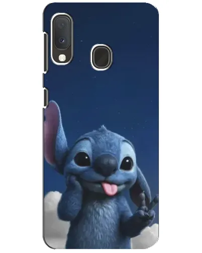Чехол для Samsung Galaxy A20e с картинкой «Стич в облаках»