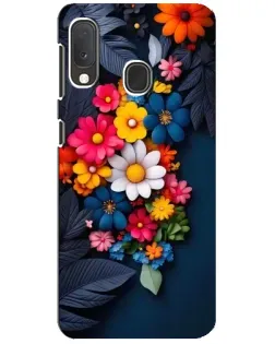 Чехол для Samsung Galaxy A20e с картинкой «Цветочная феерия»